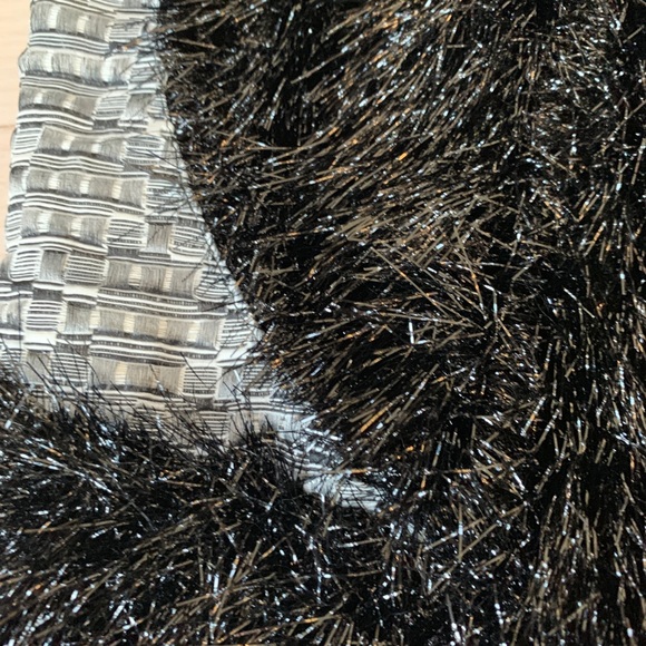 One of a kind tinsel black dress knee length - Picture 3 of 3